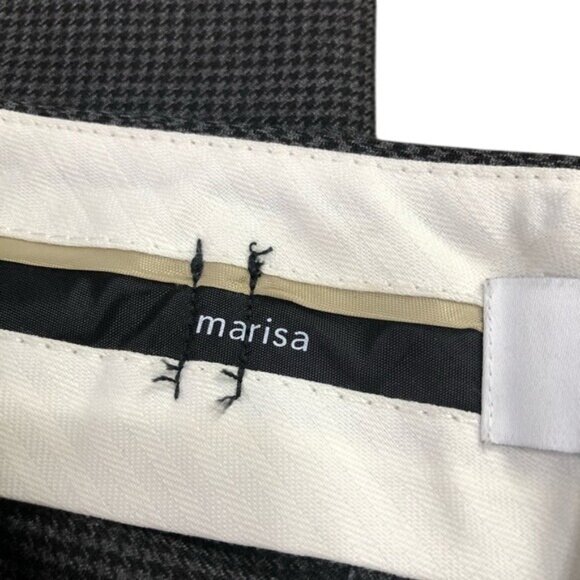 Ann Taylor Loft Marisa Women Straight Low Rise Dress Pants SZ 0 Black Houndstoot - Picture 4 of 14